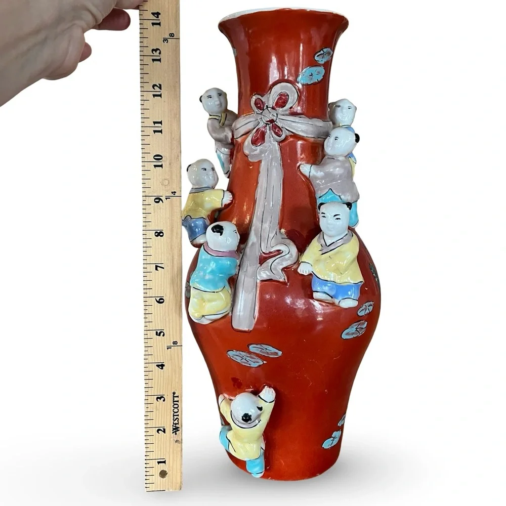 Vintage Mid-Century Chinoiserie  Fertility Vase